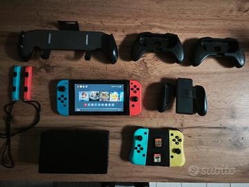 Nintendo switch con giochi e accessori 