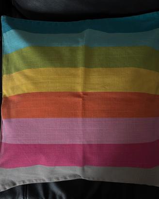 Federa cuscino 50x50 arcobaleno