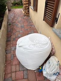 Pouf in polistirolo e stoffa rivestibile