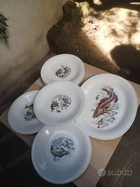 Servizio piatti da pesce vintage