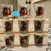 Set di 9 bicchierini espresso – design vintage