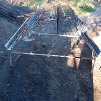 gabbia per ingresso conigli a 4 settori 