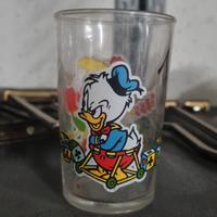 Bicchiere Walt Disney vetro Paperino Archimede