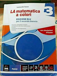 "La matematica a colori 3" L. Sasso,Edizione blu
