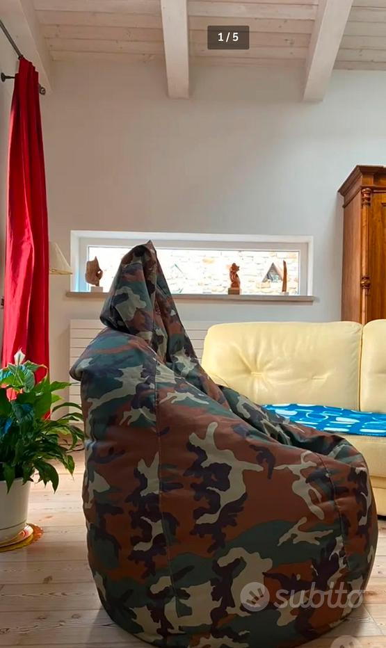 Design Poltrona Fantozzi Originale Design Sacco Zanotta Blu Sacco