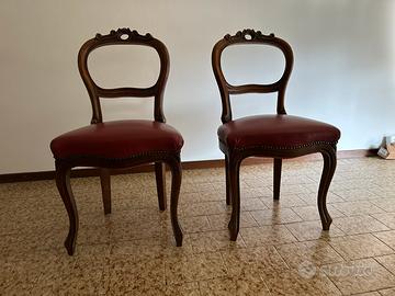 Sedie antiche con divanetto