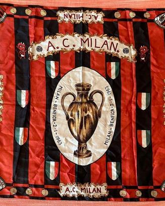 A.C. Milan Bandiera storica COPPA CAMPIONI 1963