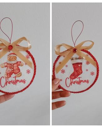 Medaglione Primo Natale Pannolenci