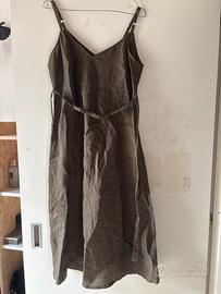 Abito cotone marrone