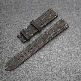Cinturino orologio  18mm pelle coccodrillo nabuk