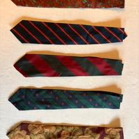 Lotto 5 Cravatte Uomo Seta 100% Lusso Made In It.