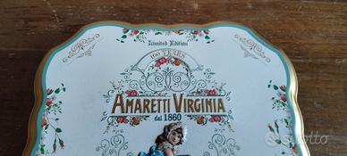 Scatola di latta Amaretti Virginia 160 anni