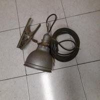 Faro/Lampada vintage con pinza