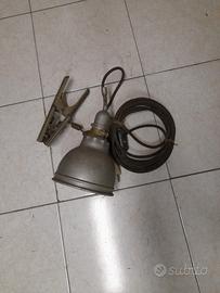 Faro/Lampada vintage con pinza