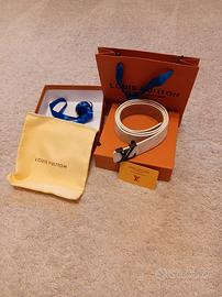 Cintura Louis Vuitton – Bianca con Fibbia Nera