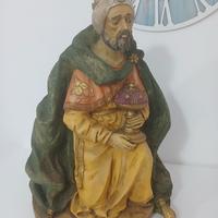Statua Melchiorre 60cm Resina Bompiani 90 Presepe