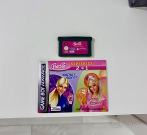 Gioco Gameboy Advance SP Barbie Superpack 2 in 1