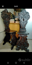 Sedie antiche in legno