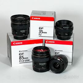 Obiettivi Canon EF 20+35+50