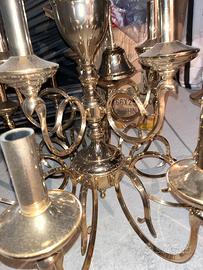 Lampadario in ottone