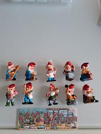 KINDER SORPRESA NANI ARTIGIANI 92/93 +1 CARTINA 