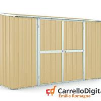 Casetta in lamiera per esterno 307x100cm beige