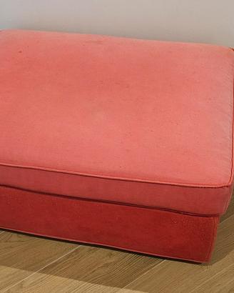 Pouf contenitore IKEA EKTORP rosso corallo 90x70