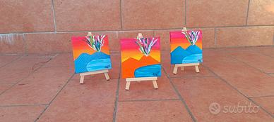 Mini tele Napoli 10x10cm 