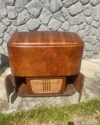 mobile bar  radio con giradischi 