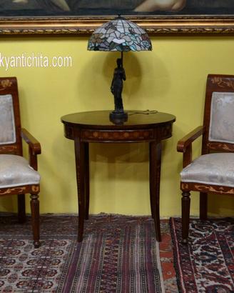 Coppia di capotavola-poltrone stile olandese