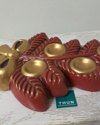 Porta candele rosso thun