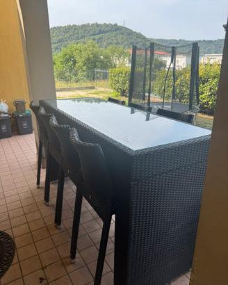Tavolo rattan