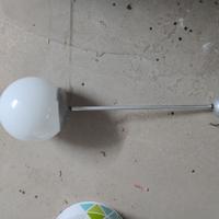 lampada vetro opalino bianco