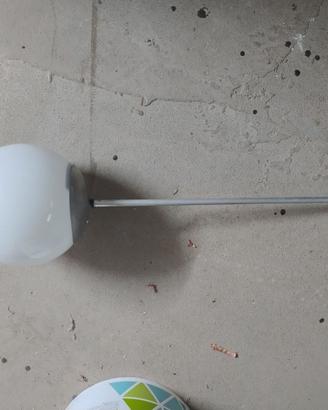 lampada vetro opalino bianco
