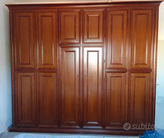 Armadio classico 6 ante in legno grande e capiente