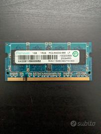1GB RAM DDR2 SODIMM (per portatili) 800MHz