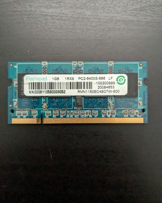 1GB RAM DDR2 SODIMM (per portatili) 800MHz
