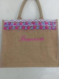 borsa juta personalizzata 