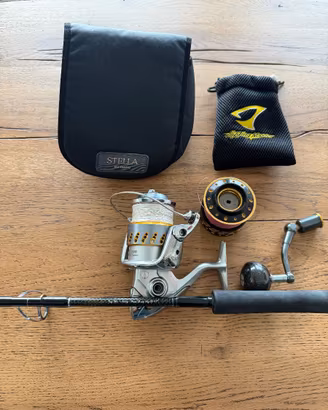 combo vertical jigging shimano stella+teple reef