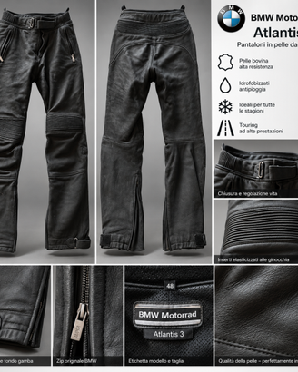BMW Motorrad Atlantis 3 – Pantaloni moto pelle