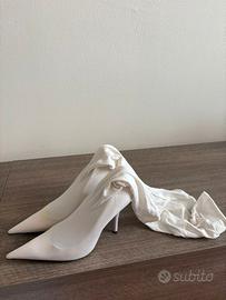 Stivali cuissard Balenciaga donna, bianco. 38