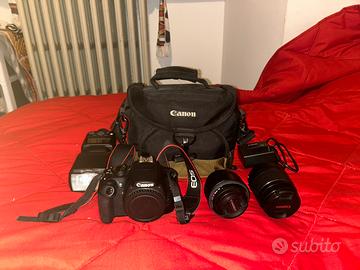Canon Eos 1200d + 2 Obiettivi + flash + Accessori