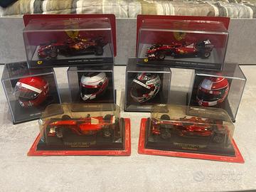 Collezione auto Ferrari F1 e caschi