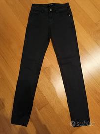 pantalone da ragazza in jeans blu scuro taglia XS