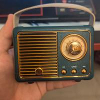 Speaker bluetooth con estetica vintage