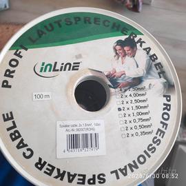 cavo audio 2*1,5 mm2 in line