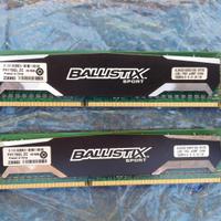 Coppia di memorie Ballistix Sport usate da privato