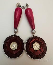 Orecchini Bordeaux Handmade