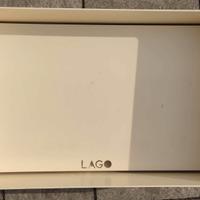 Lavandino rettangolare metallo LAGO DESIGN panna