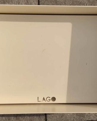 Lavandino rettangolare metallo LAGO DESIGN panna
